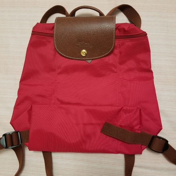 longchamp backpack red